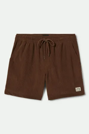 Everyday Corduroy Short - Pinecone Brown Brixton