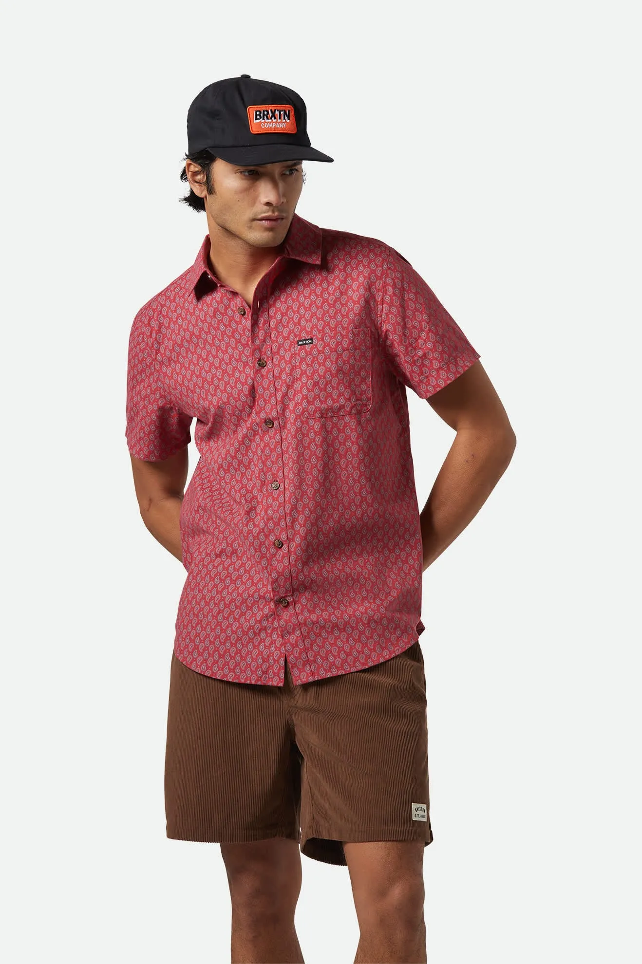Everyday Corduroy Short - Pinecone Brown Brixton