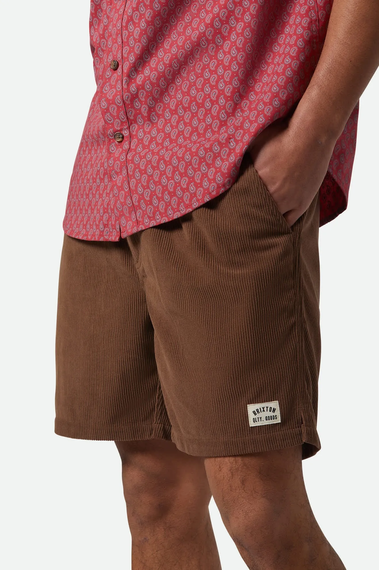 Everyday Corduroy Short - Pinecone Brown Brixton