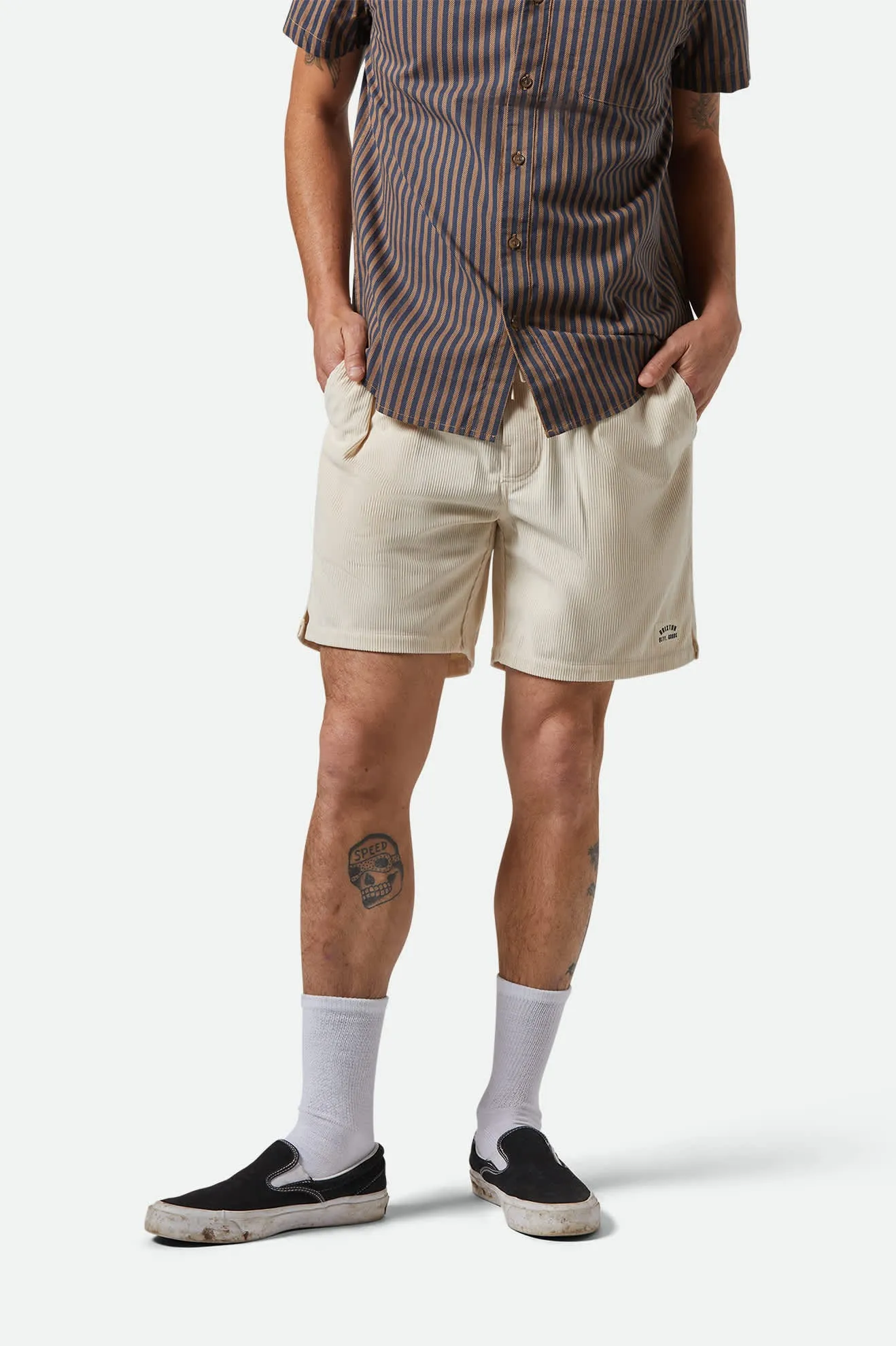 Everyday Corduroy Short - Whitecap Brixton