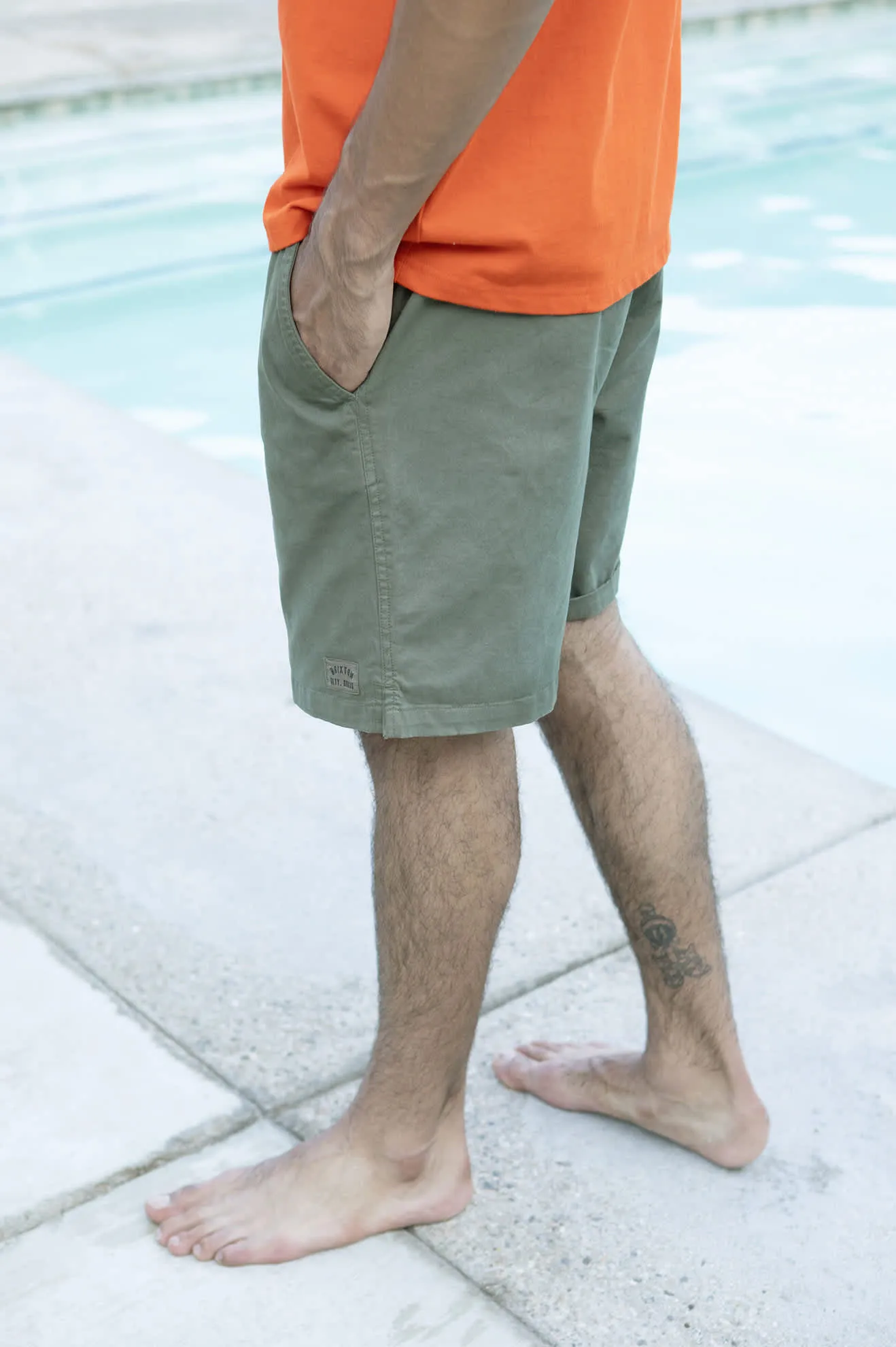 Everyday Vintage Wash Short - Washed Ivy Green Brixton