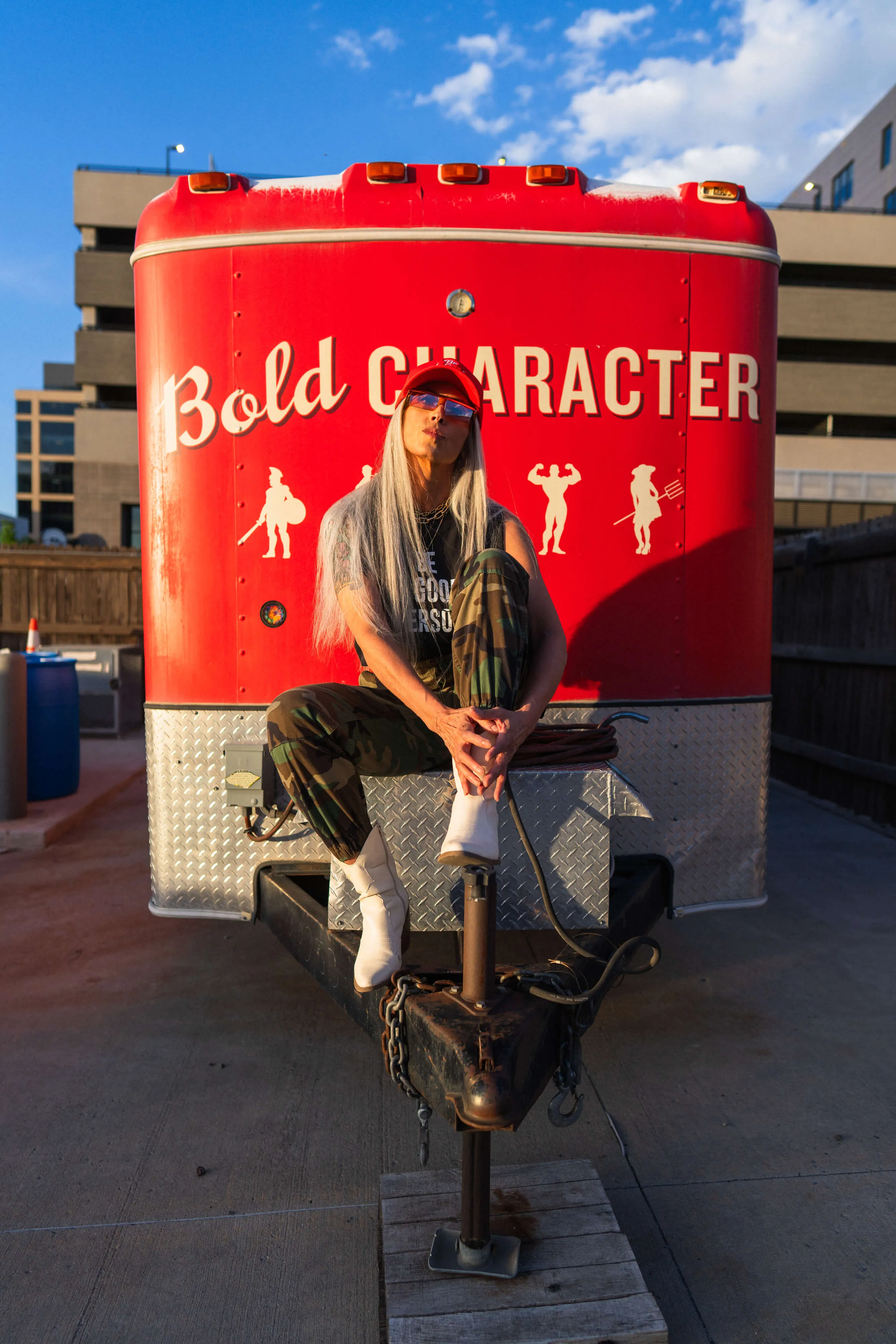 Exclamation Trucker Hat - Red