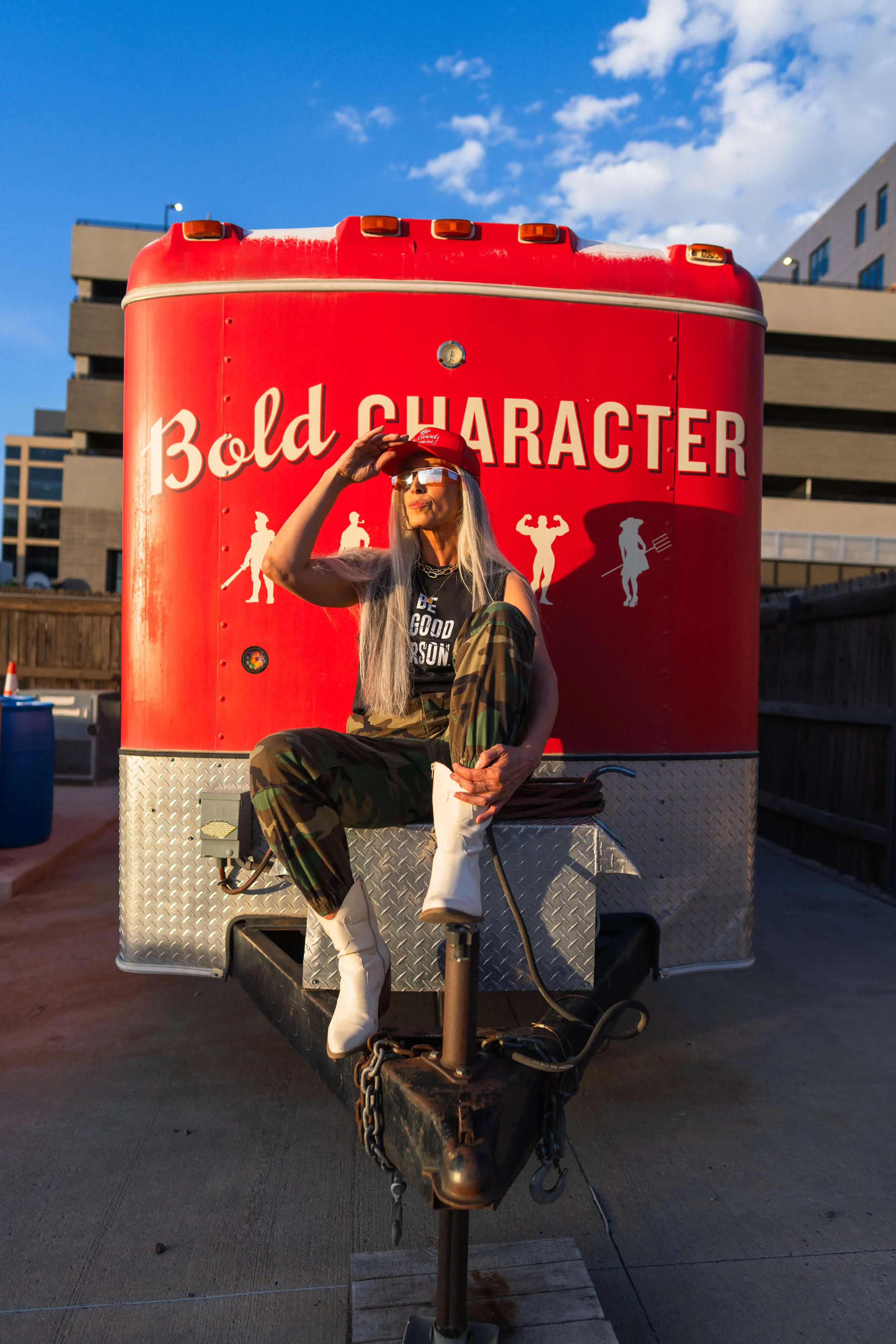 Exclamation Trucker Hat - Red