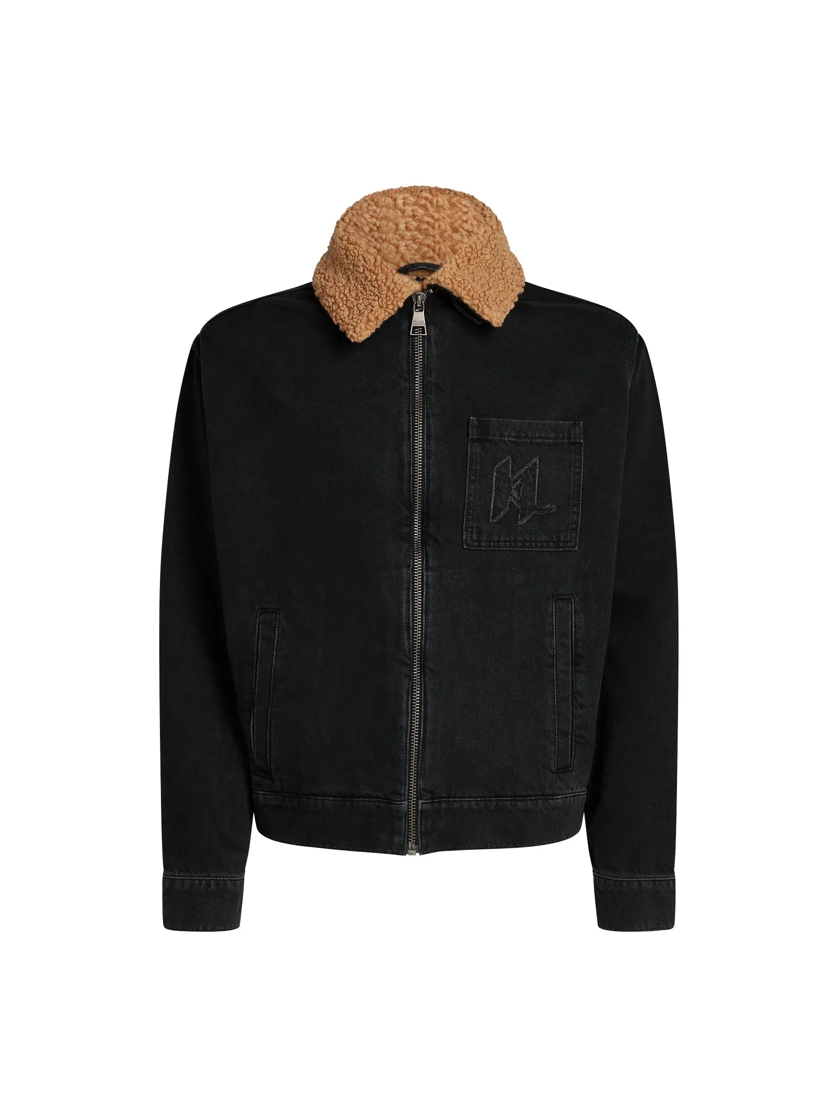 FAUX SHEARLING KL DENIM JACKET