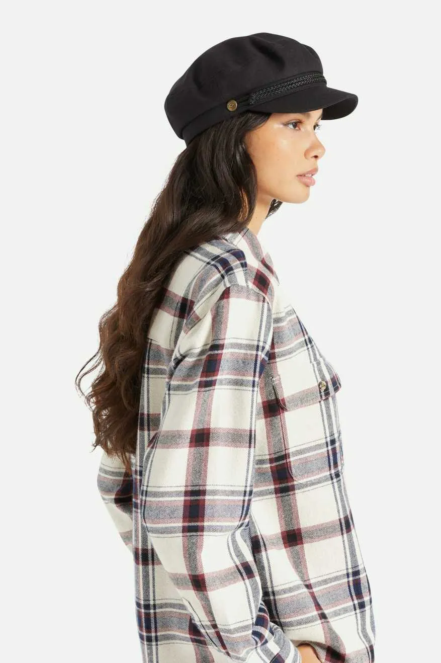 Fiddler Fisherman Cap - Black Brixton