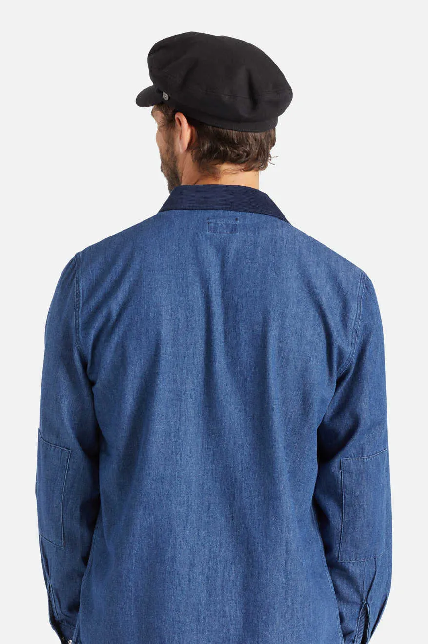 Fiddler Fisherman Cap - Black Brixton