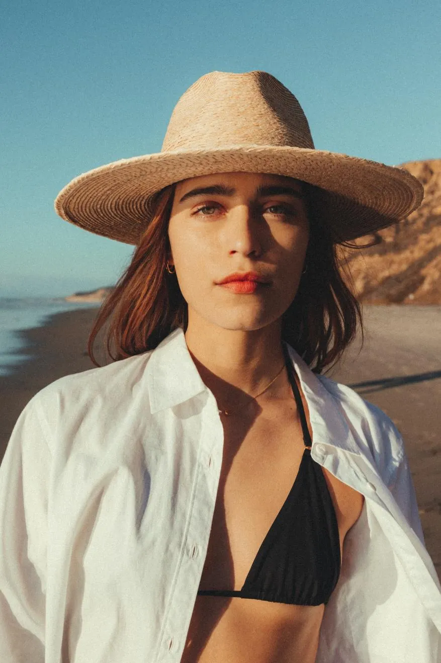 Field Proper Straw Hat - Natural/Brown Brixton
