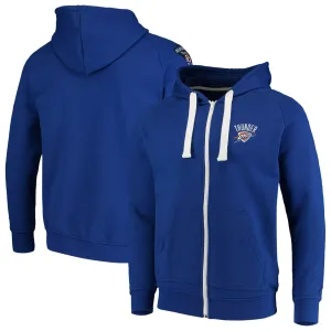 FISLL NBA Basketball Mens Oklahoma City Thunder Patches Full Zip Hoodie