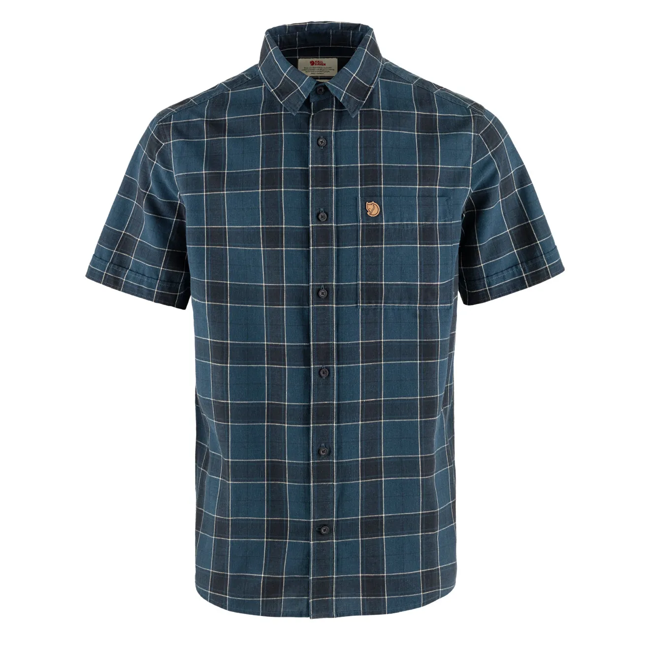 Fjallraven Ovik Travel Shirt SS Indigo Blue / Dark Navy