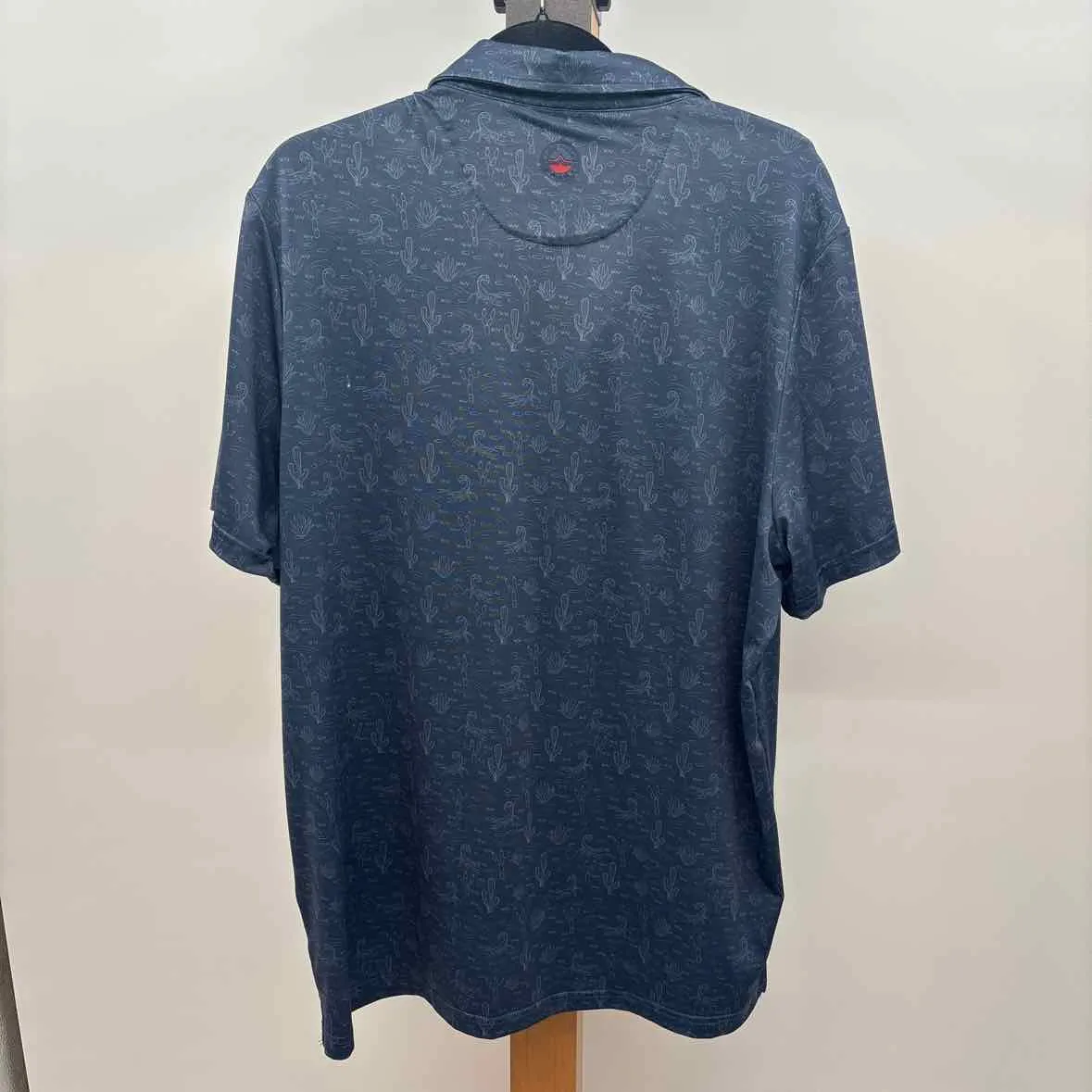 Flag & Anthem Men's Size L Blue Cactus Short Sleeve Shirt