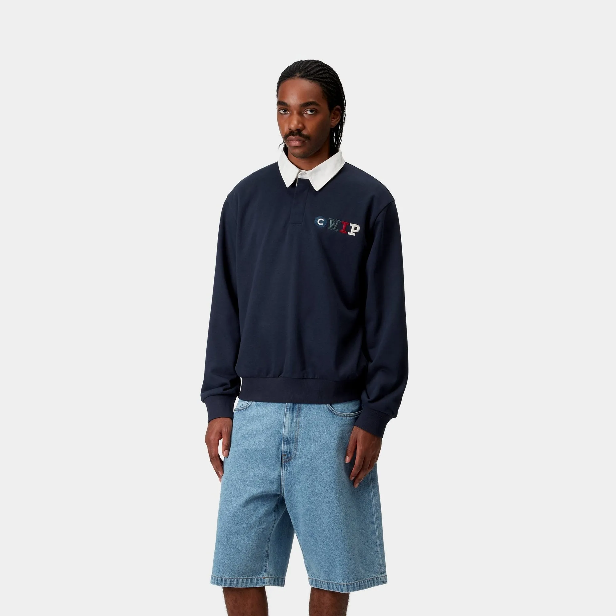 Flags Rugby Sweatshirt | Space Carhartt WIP
