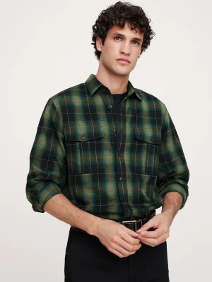 Flannel Utility Shirt Banana Republic