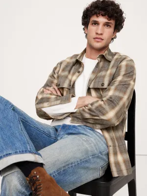 Flannel Utility Shirt Banana Republic