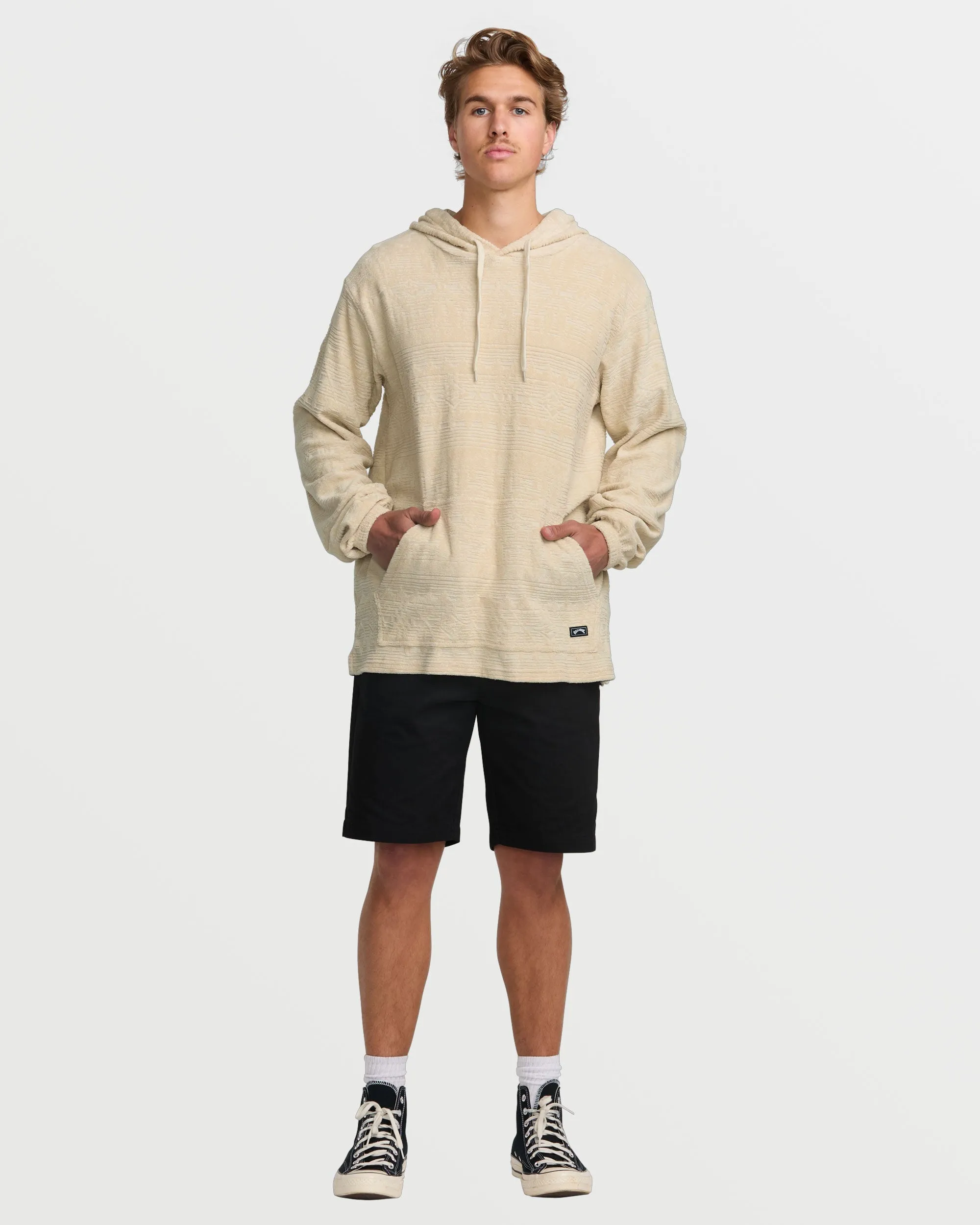 Flecker Jacquard Pullover Sweatshirt - Chino Billabong