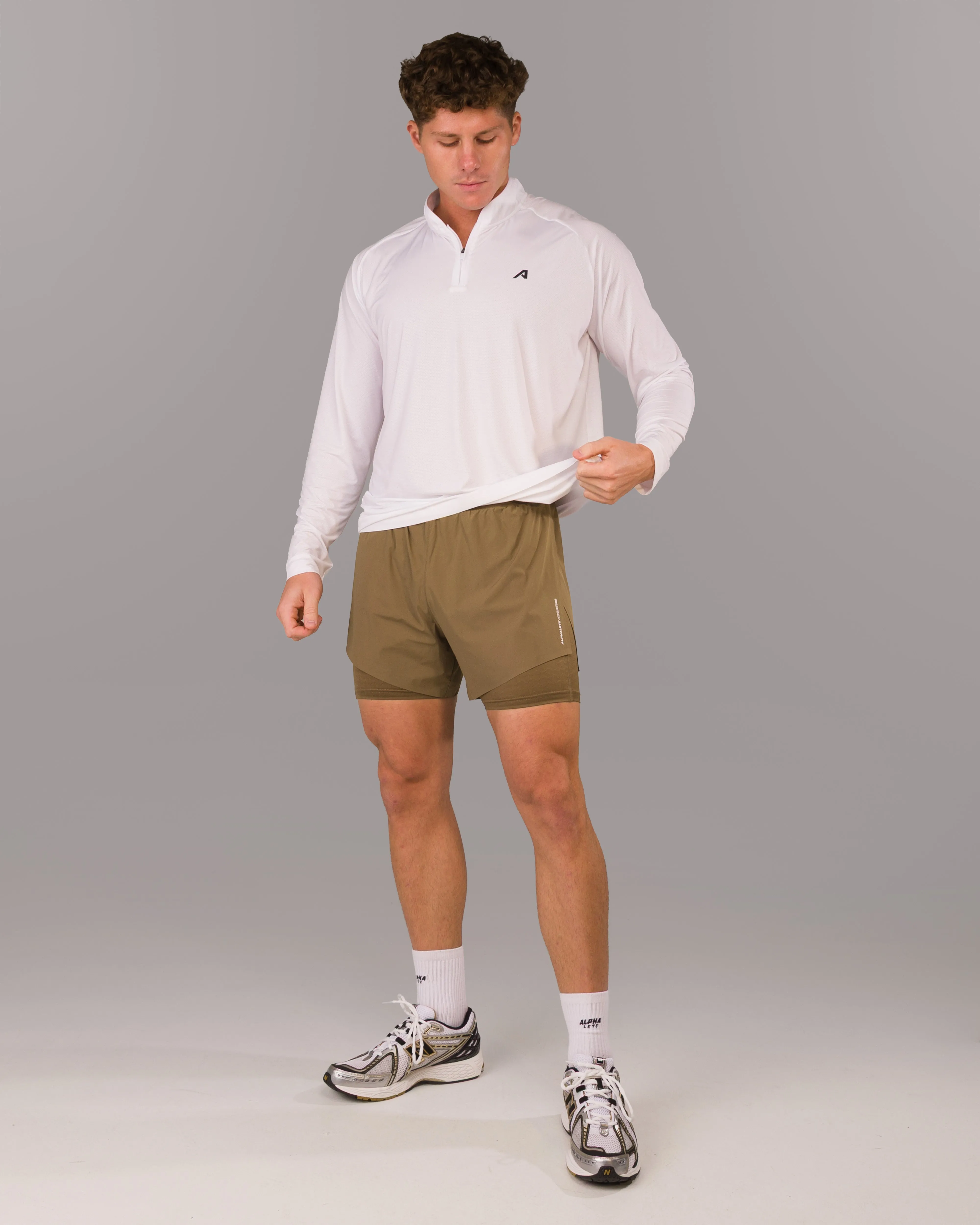 Flex Short - Carob Alphalete Athletics