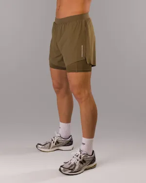 Flex Short - Carob Alphalete Athletics