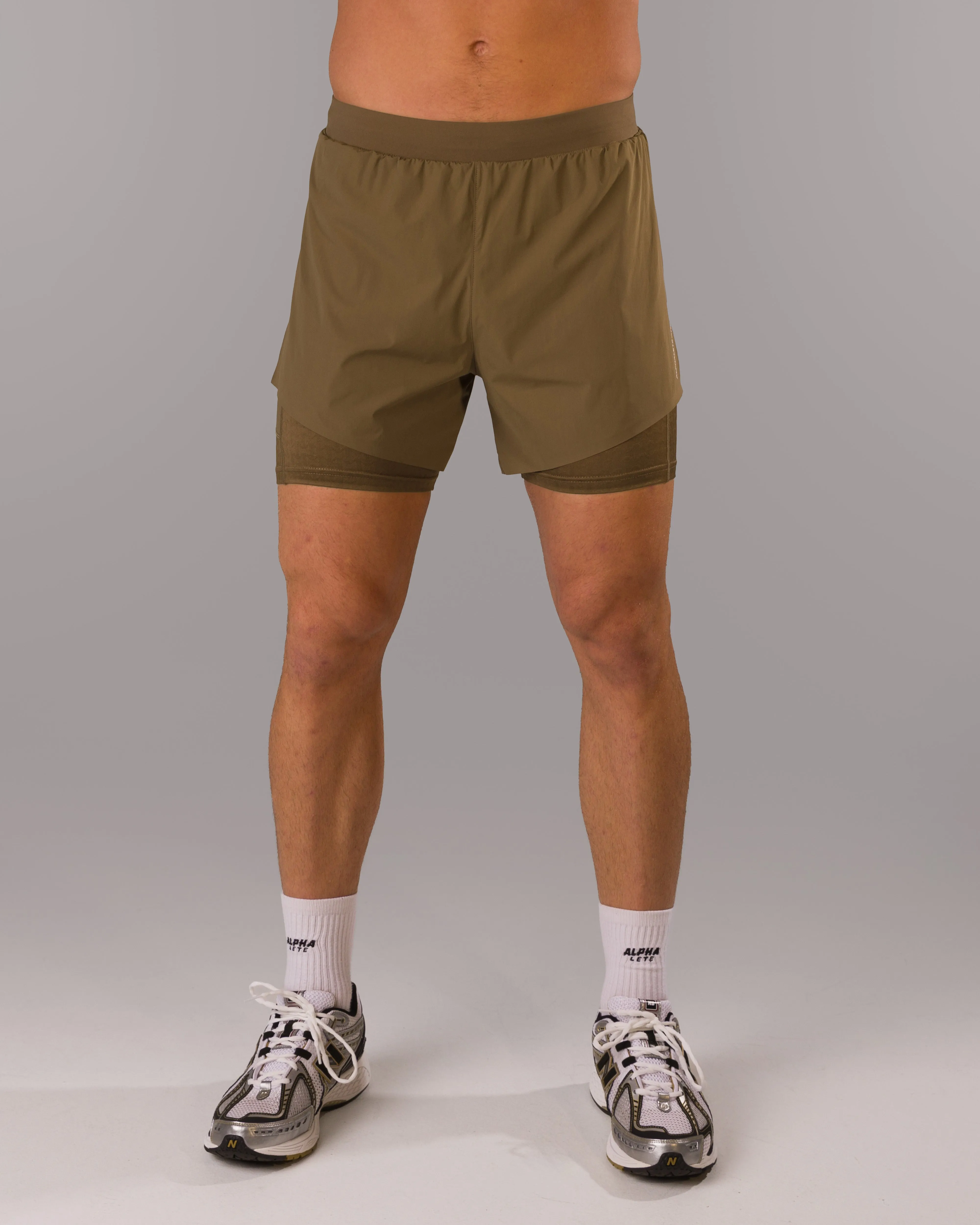 Flex Short - Carob Alphalete Athletics