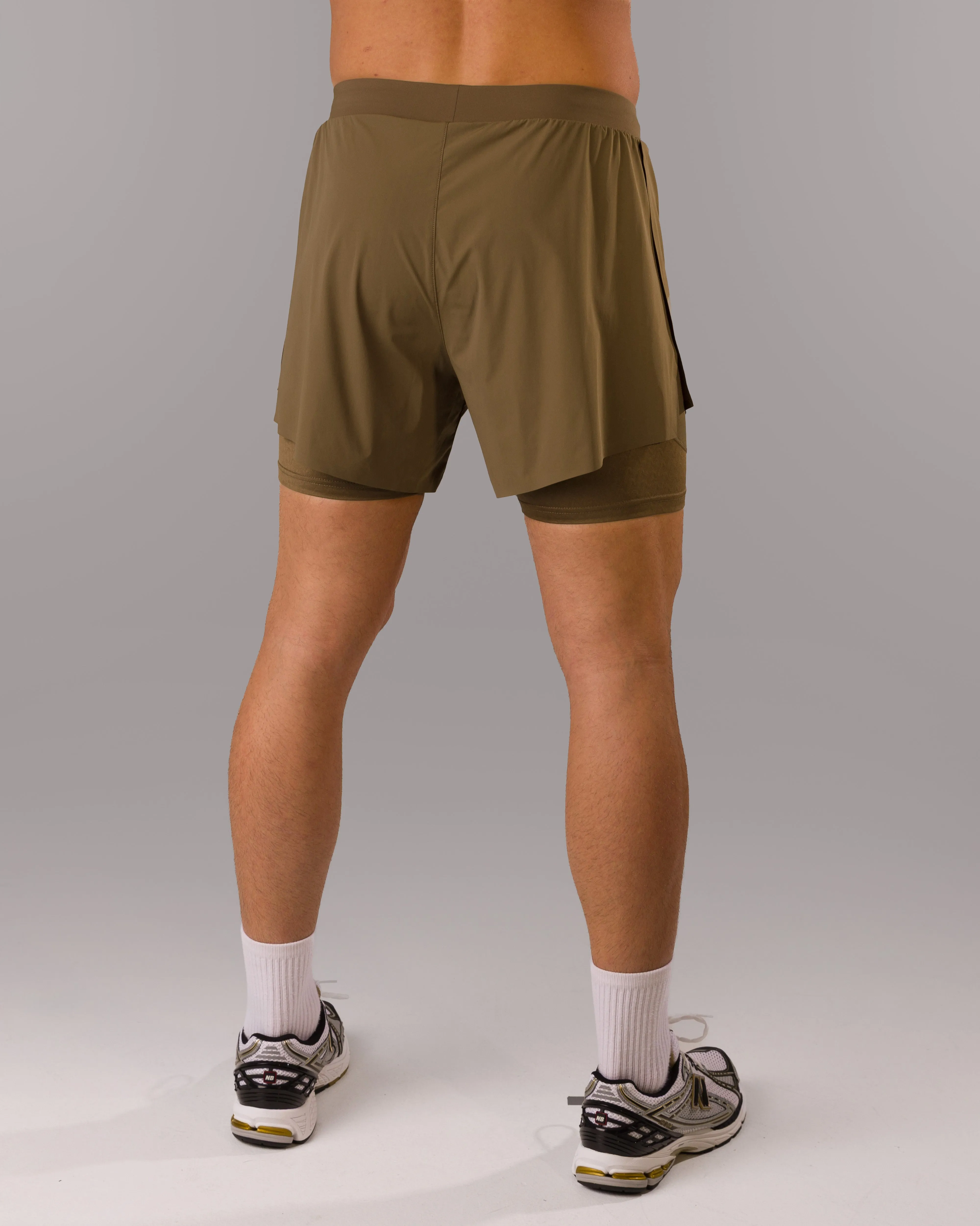 Flex Short - Carob Alphalete Athletics