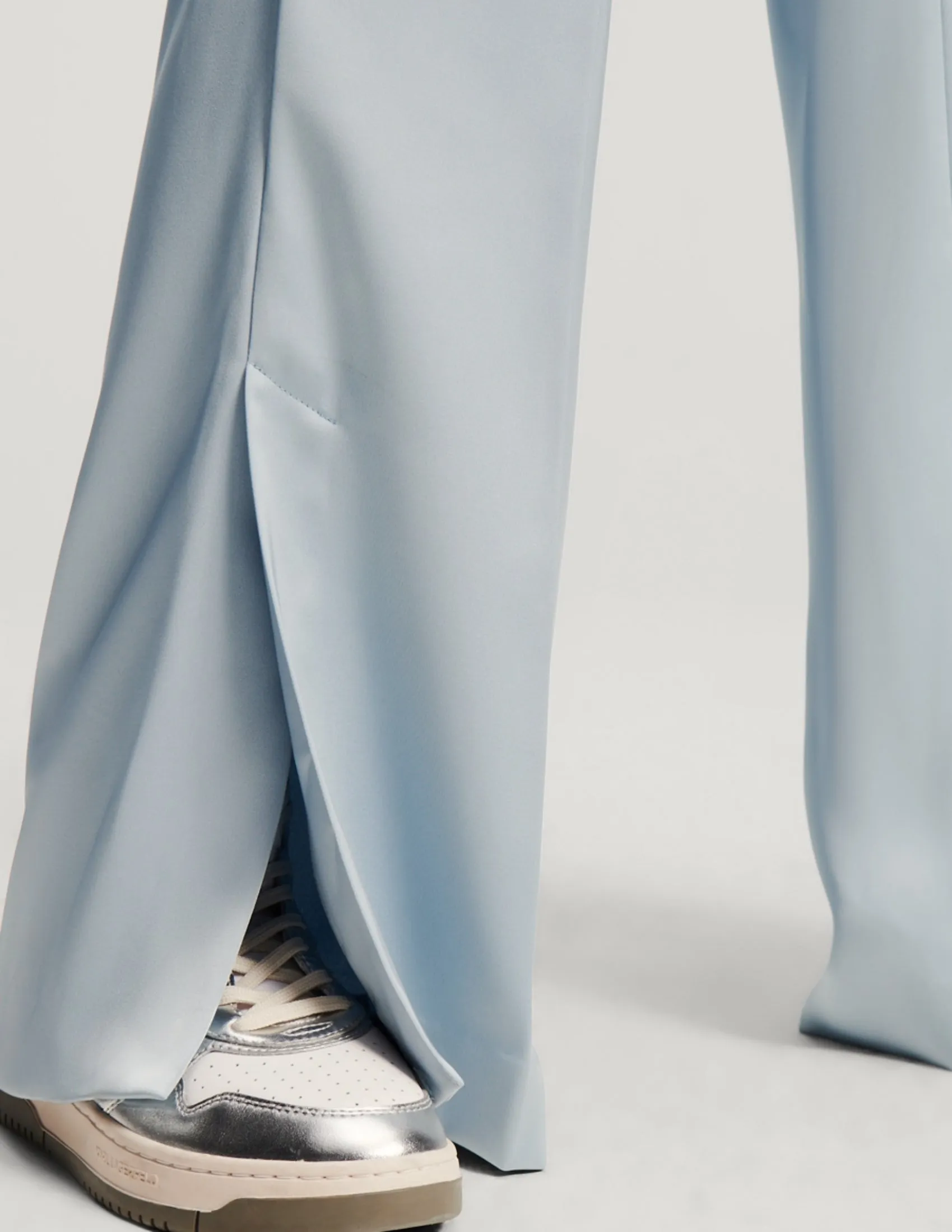 FLUID SATIN TAILORED PANTS