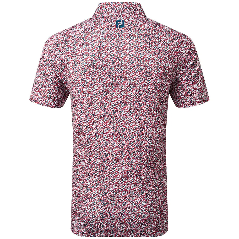 FootJoy Confetti Print Polo Shirt - Racing Red