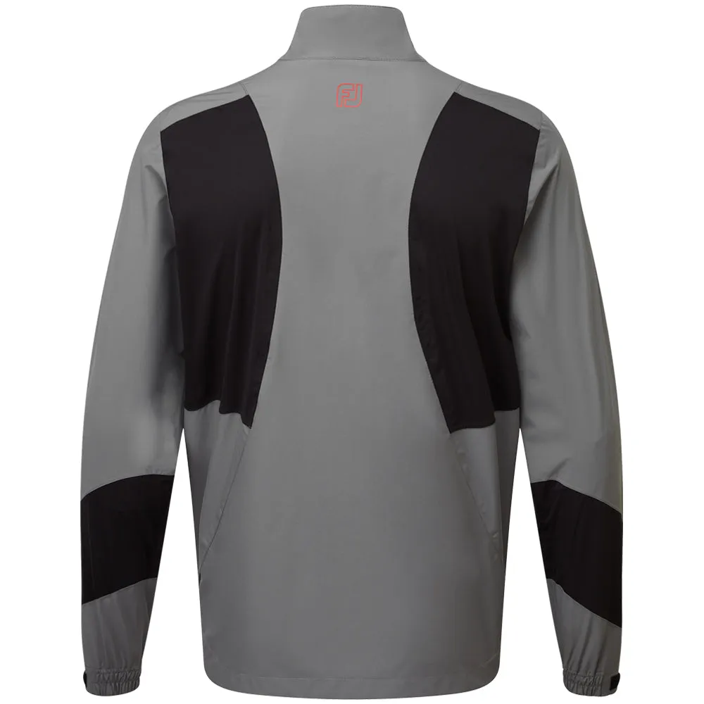 FootJoy HydroLite X Waterproof Jacket - Charcoal/Black & Red