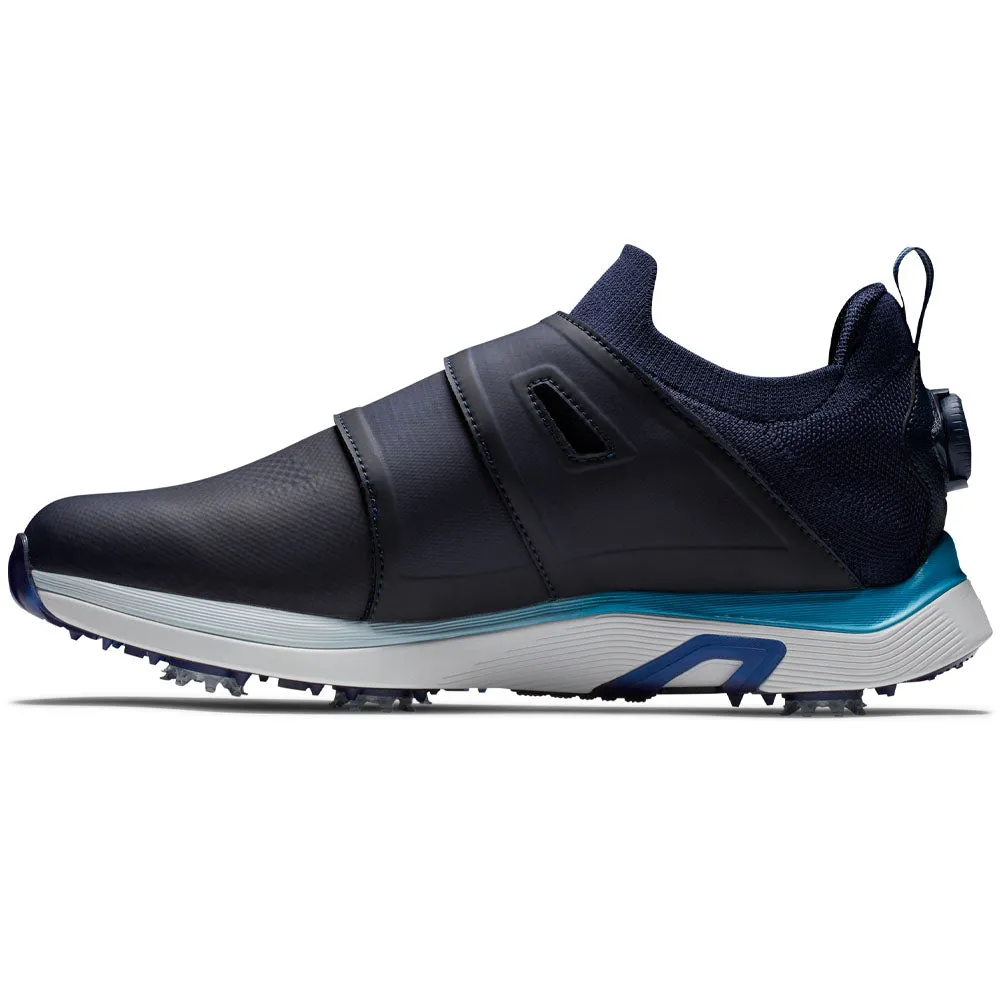 FootJoy Hyperflex BOA Spiked Waterproof Shoes - Navy/Blue/White