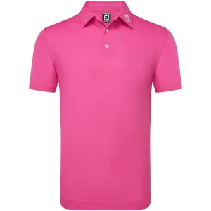 FootJoy Stretch Pique Solid Athletic Polo Shirt - Hot Pink
