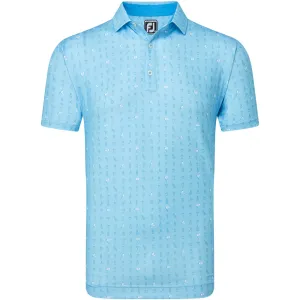 FootJoy The 19th Hole Lisle Polo Shirt - Blue Sky