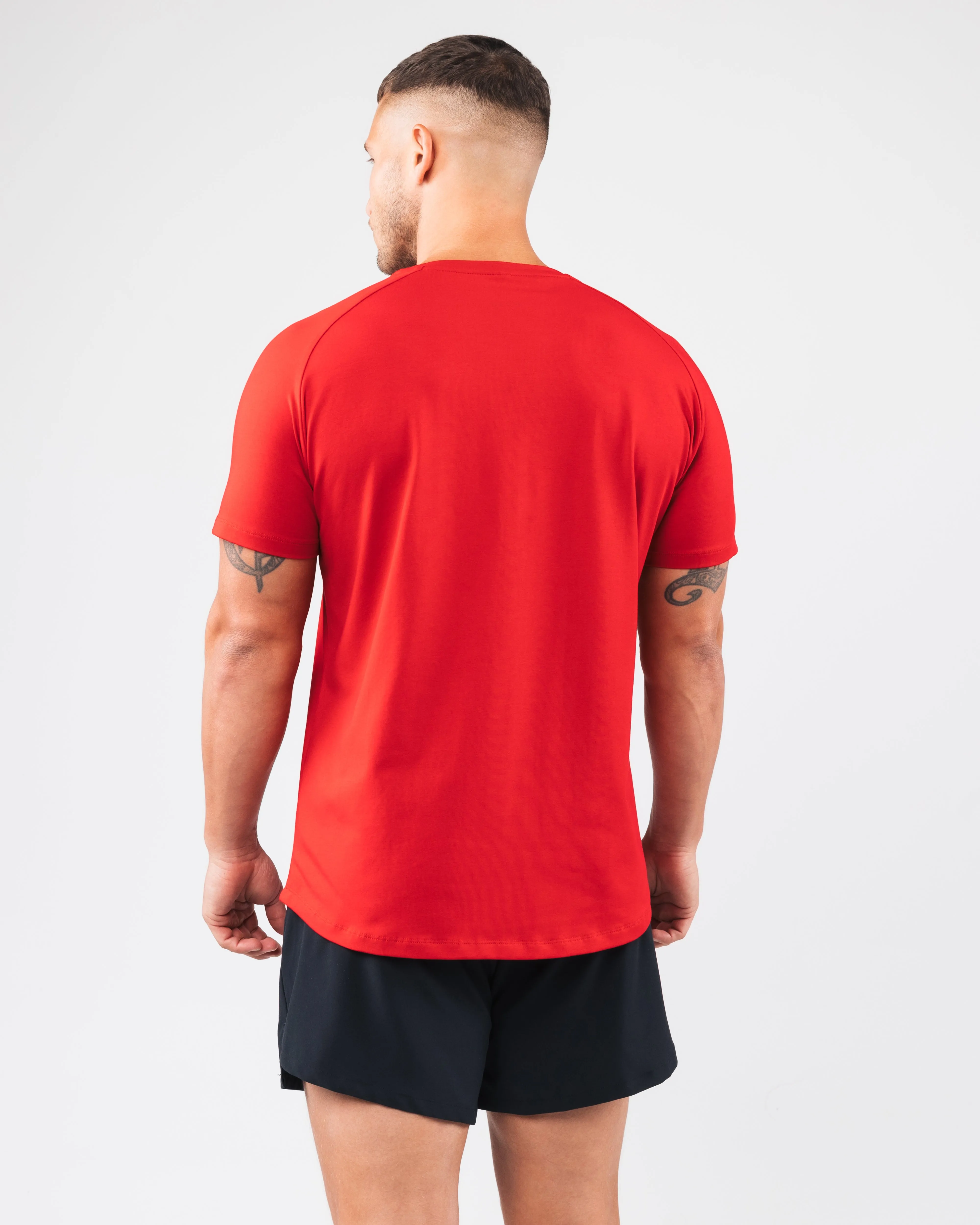 Force Core Tee - Carmine Alphalete Athletics