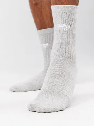 Force Elite Sock 3pk - Heather Grey Alphalete Athletics