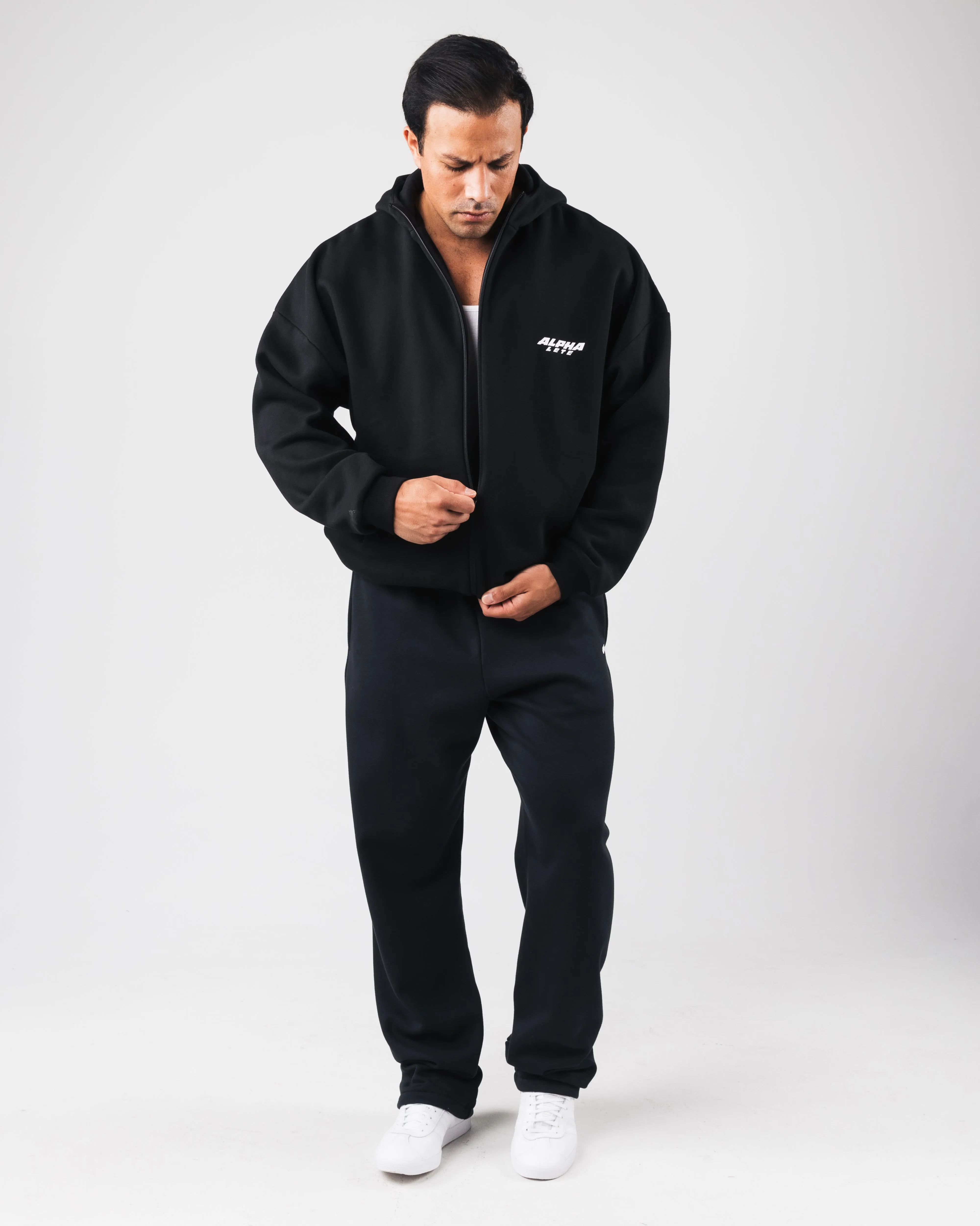 Force Renew Zip Hoodie - Black Alphalete Athletics