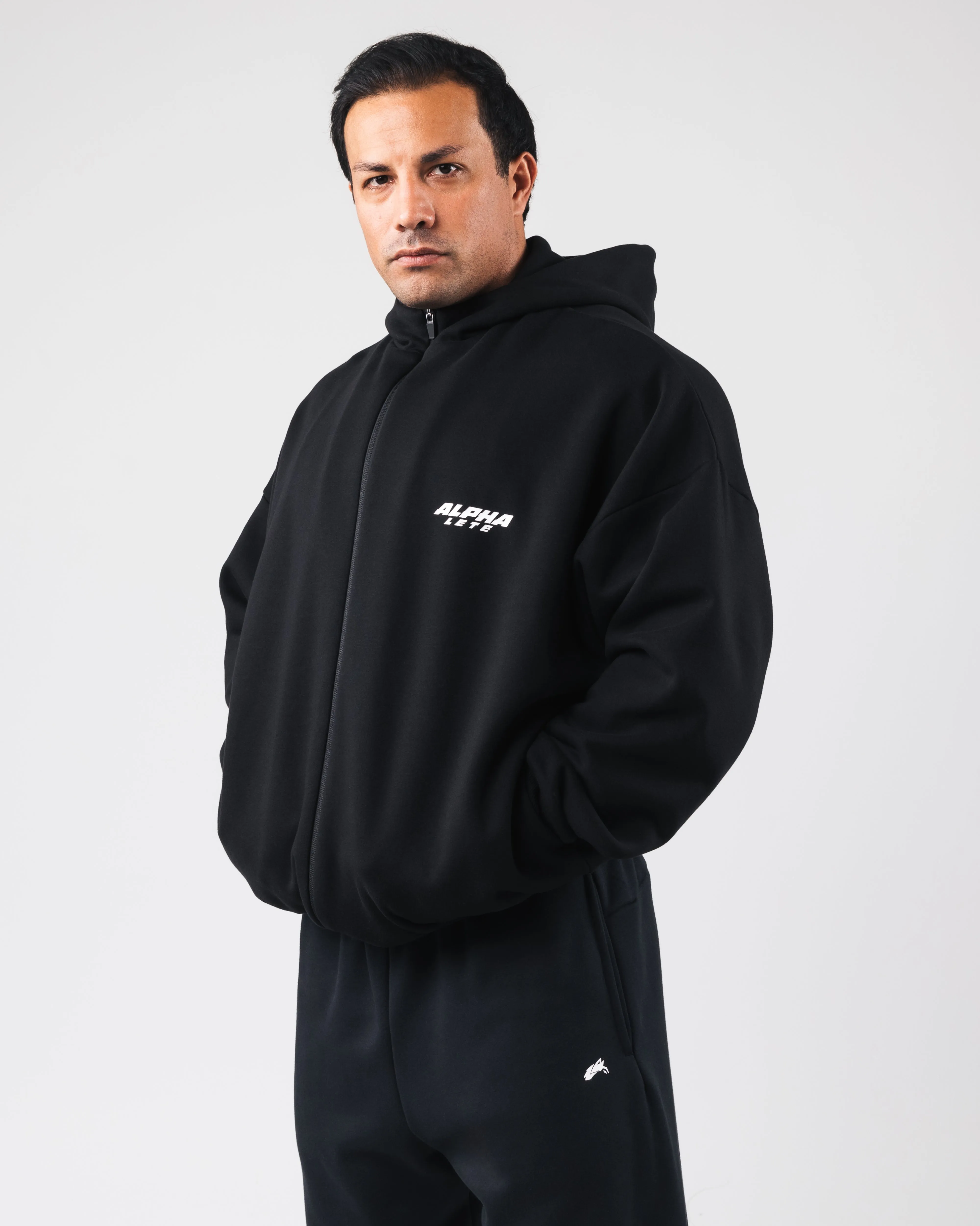 Force Renew Zip Hoodie - Black Alphalete Athletics