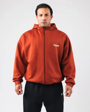 Force Renew Zip Hoodie - Rust Alphalete Athletics