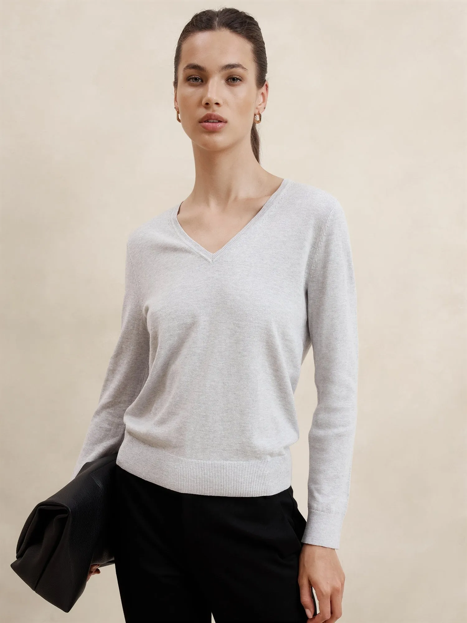 Forever V-Neck Sweater Banana Republic
