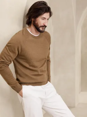 Franco Italian Merino Crew-Neck Sweater Banana Republic