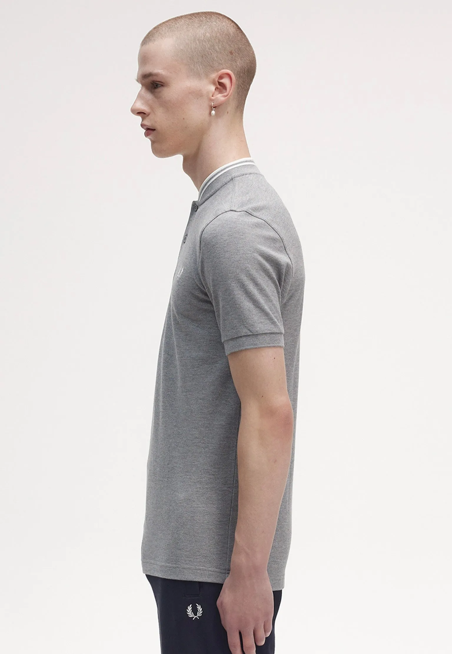 Fred Perry - Bomber Collar Steel Marl - Polo