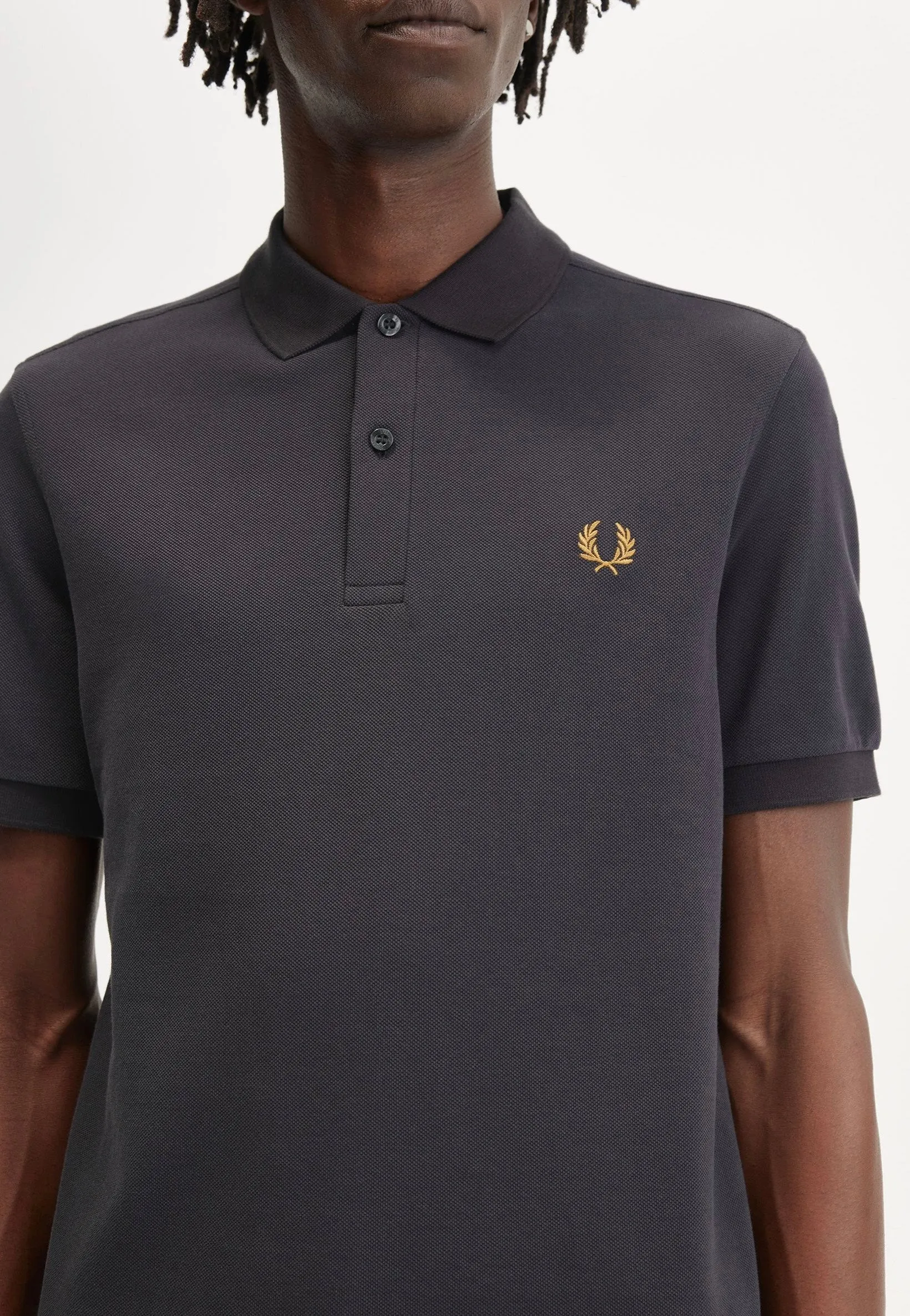 Fred Perry - Plain Anchor Grey/Dark Caramel - Polo