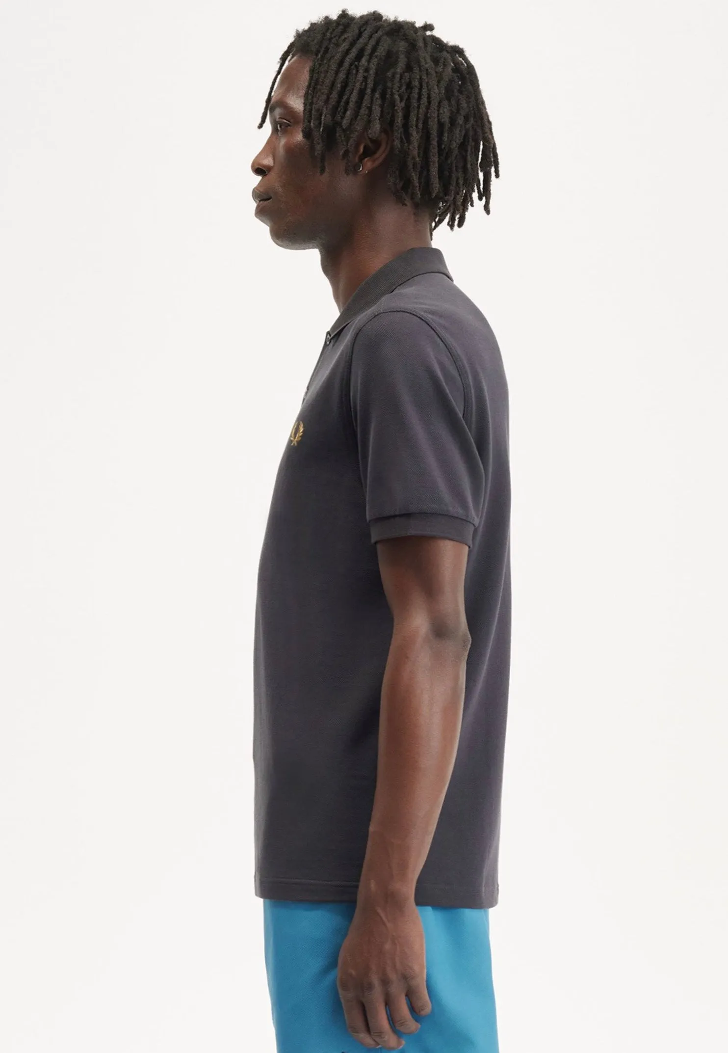 Fred Perry - Plain Anchor Grey/Dark Caramel - Polo