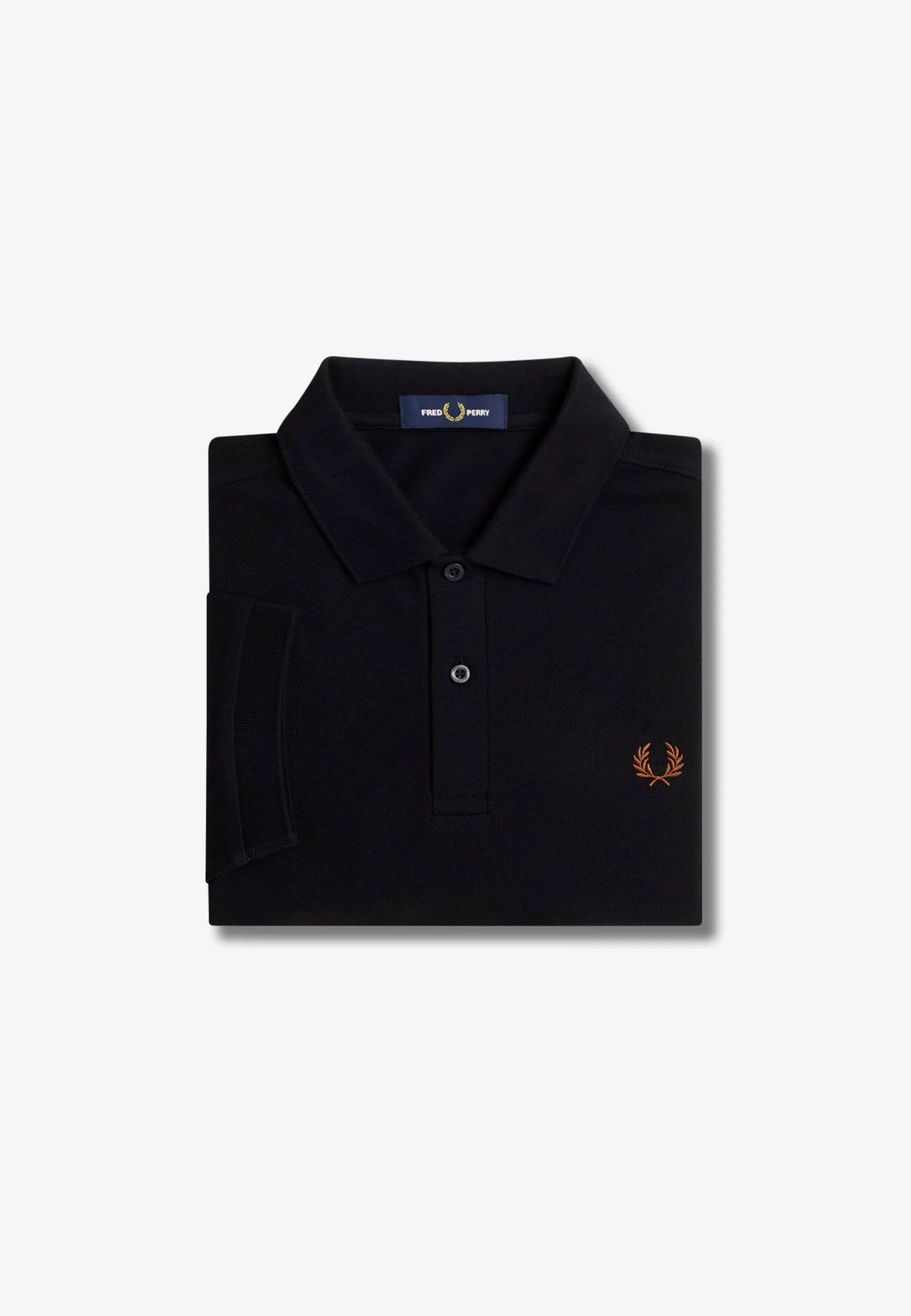 Fred Perry - Plain Black/Whisky Brown - Polo