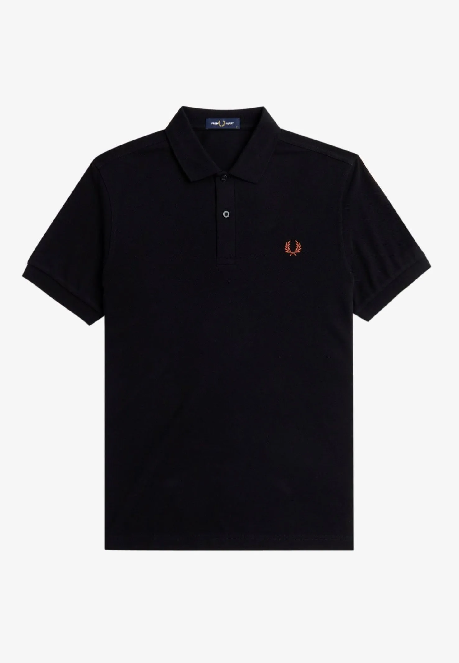 Fred Perry - Plain Black/Whisky Brown - Polo