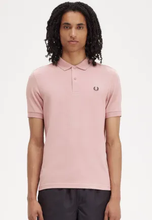 Fred Perry - Plain Dusty Rose Pink/Black - Polo