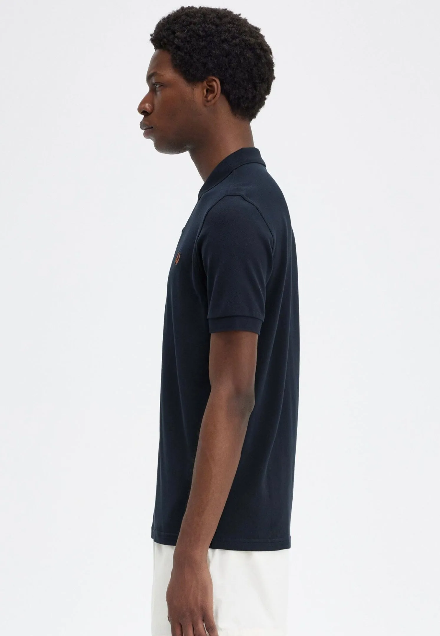 Fred Perry - Plain Navy/Nut Flake - Polo