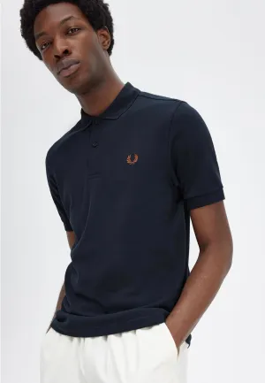 Fred Perry - Plain Navy/Nut Flake - Polo