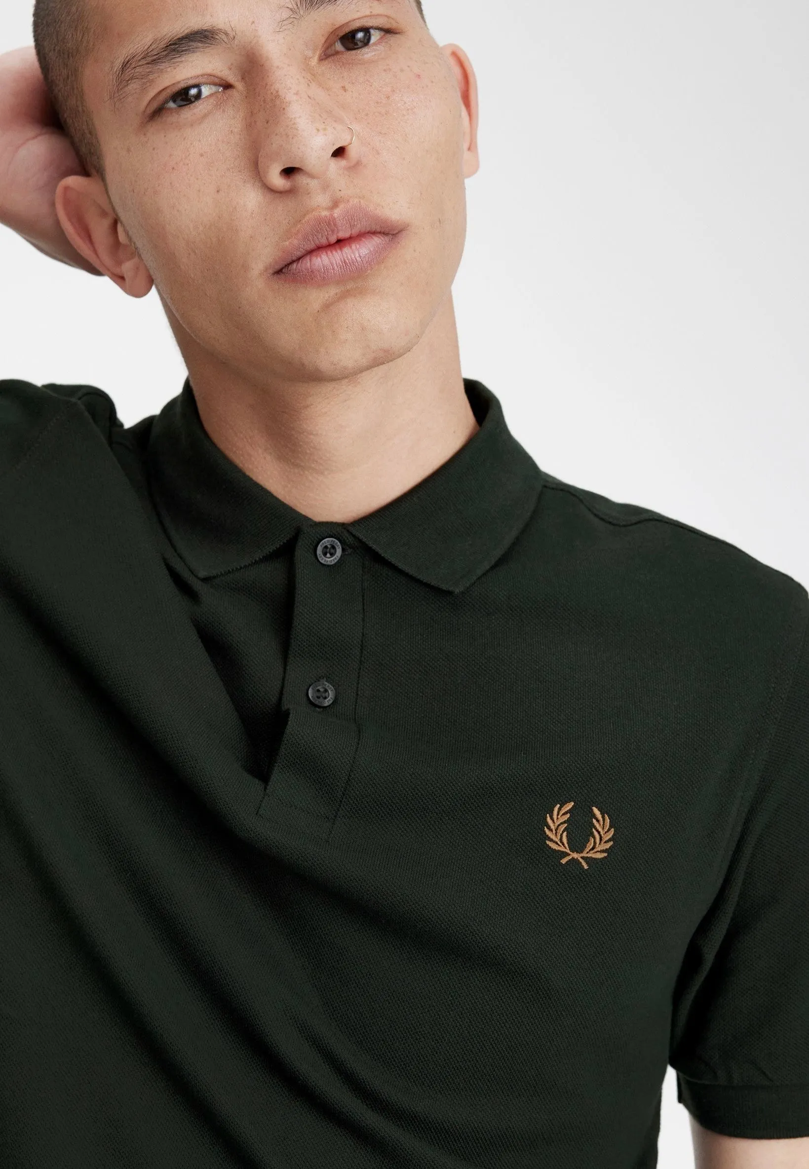 Fred Perry - Plain Night Green/Light Rust - Polo
