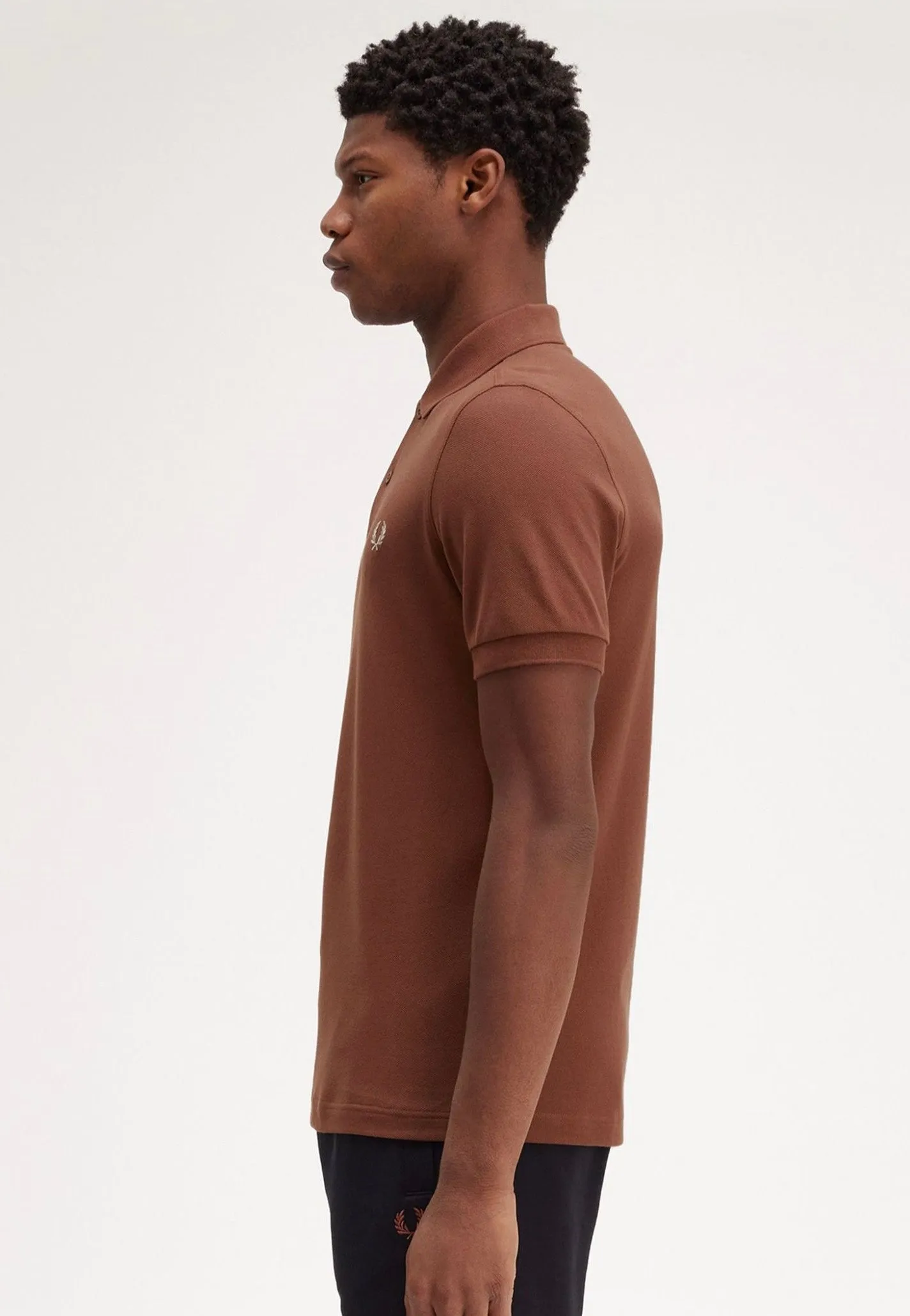 Fred Perry - Plain Whisky Brown/Porridge Marl - Polo