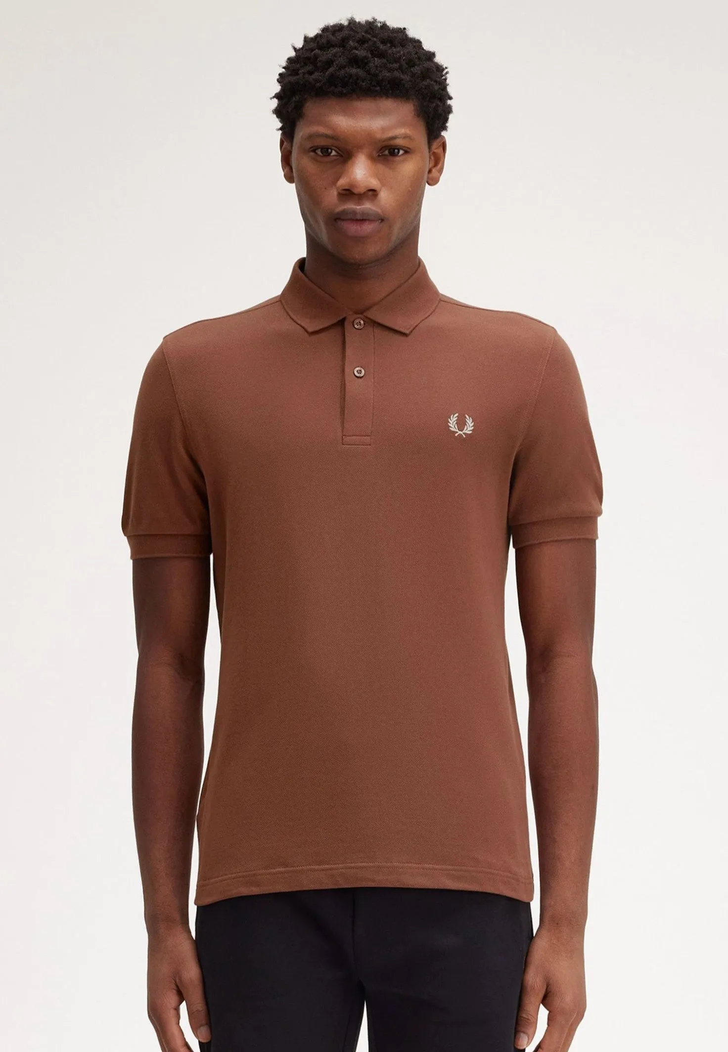 Fred Perry - Plain Whisky Brown/Porridge Marl - Polo