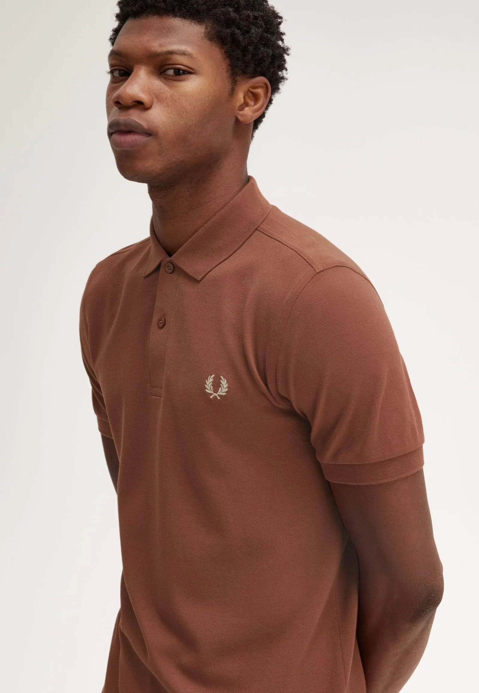 Fred Perry - Plain Whisky Brown/Porridge Marl - Polo