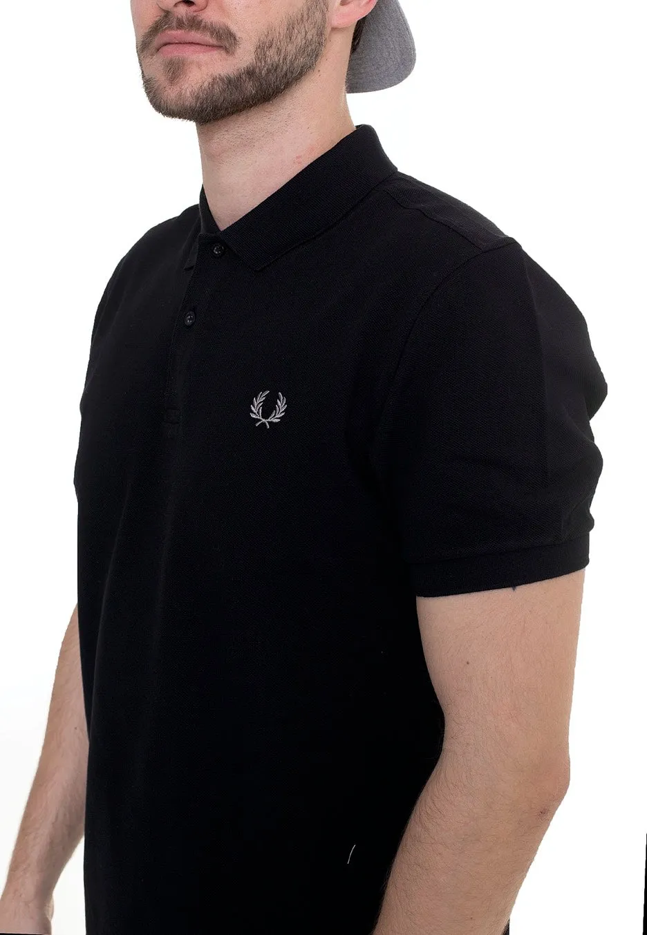 Fred Perry - Slim Fit Black/Chrome - Polo