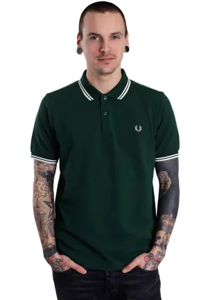 Fred Perry - Slim Fit Twin Tipped Ivy/Snow White - Polo