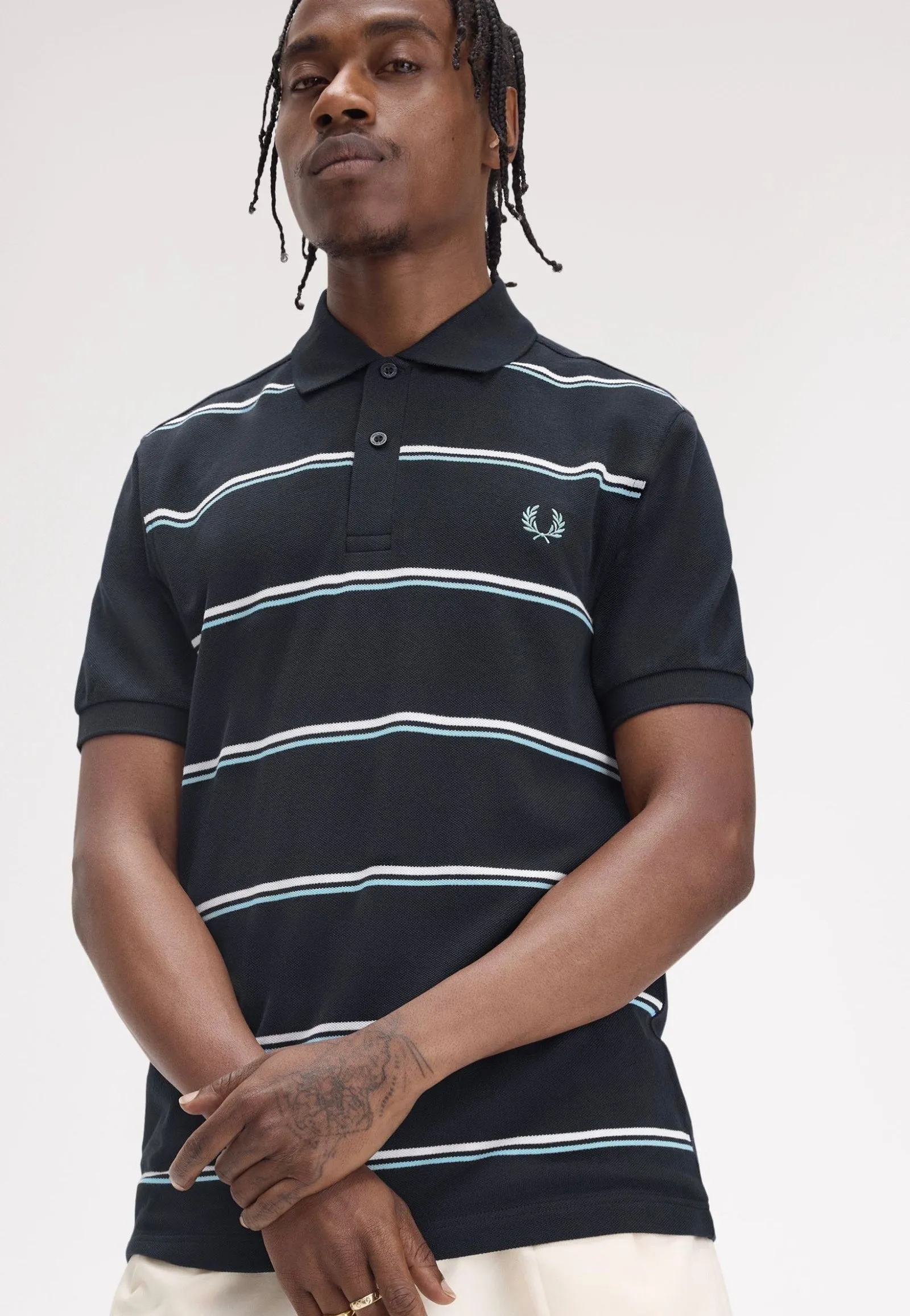 Fred Perry - Striped Navy - Polo